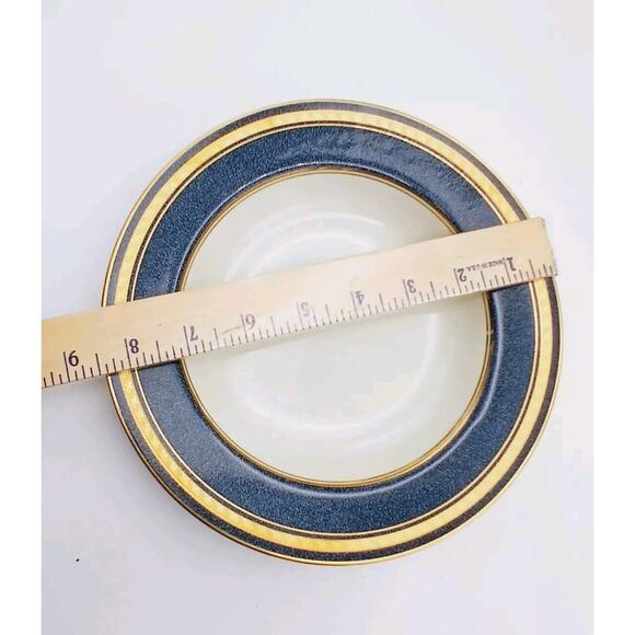 Set 3 MIKASA Grande IVORY Imperial Lapis Vtg Japon L2826 1 Dinner 2 Soup Plates - Picture 7 of 7